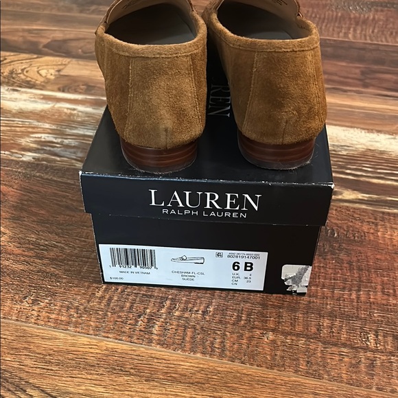 Womens Brown Suede Loafers - Picture 3 of 6